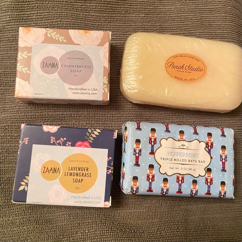 USA made soap bundle triple milled bars Luxury Handmade natural . Zaaina boxed